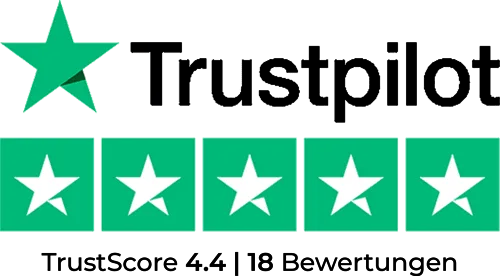 Trustpilot: TrustScore 4.4 | 18 Bewertungen